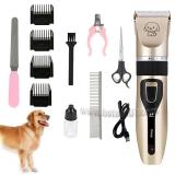 Pet Grooming Hair Clippers Kit Trimmer Kit Electrical Pet Hair Trimmer Rechargeable Low-noise Pet Dog Cat Hair Clippers Kit Cat Cutter Machine