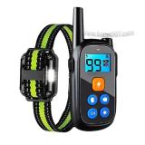 Dog Training Collar Remote Rechargeable Waterproof Electric Shock Collar with Beep Vibration Shock for Small Medium Large Dogs 